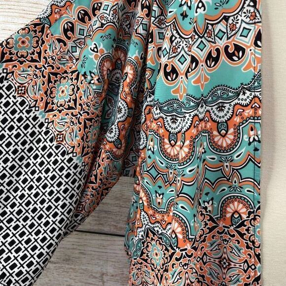 143 Story by Line Up Women's Boho‎ Mosaic Kimono Swimsuit Coverup Size Small - Picture 3 of 7